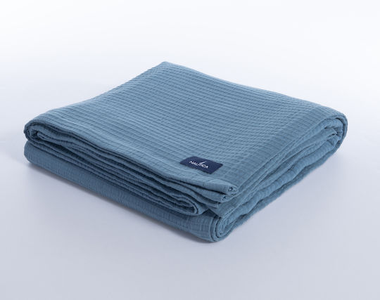 Nef-Nef Homeware Nau Κουβέρτα Πικέ Υπέρδιπλη 230x240εκ. Navy