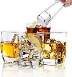 Acp Dekorative Edelstahl-Eiswürfel 4 Stück