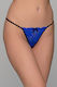 Milena by Paris Γυναικείο Sexy String Μπλε