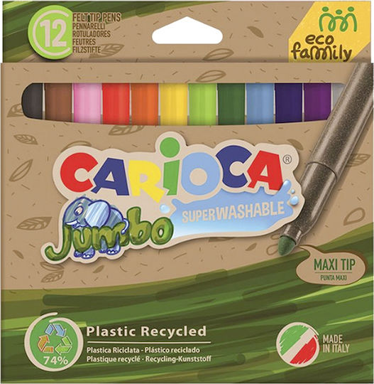 Carioca EcoFamily Joy Lavabili Markere de Desen 6mm Set 12buc