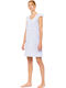 Pink Label Лятна Дамска Нощница Sky Blue, Ice Blue Fleur