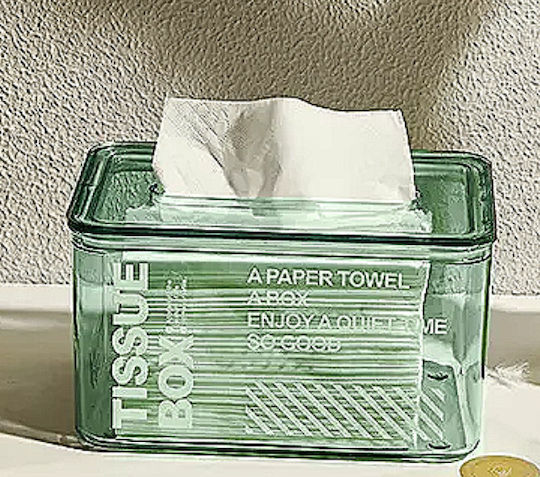 Plastic Tissue Holder Green 21x13x10cm 44171109