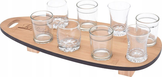 Excellent Houseware Σφηνοπότηρα από Bamboo 8τμχ