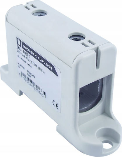 Incobex Single-Pole Rail Terminal Zgx 1x95 Mm2 Grey Al-cu Ene-00382