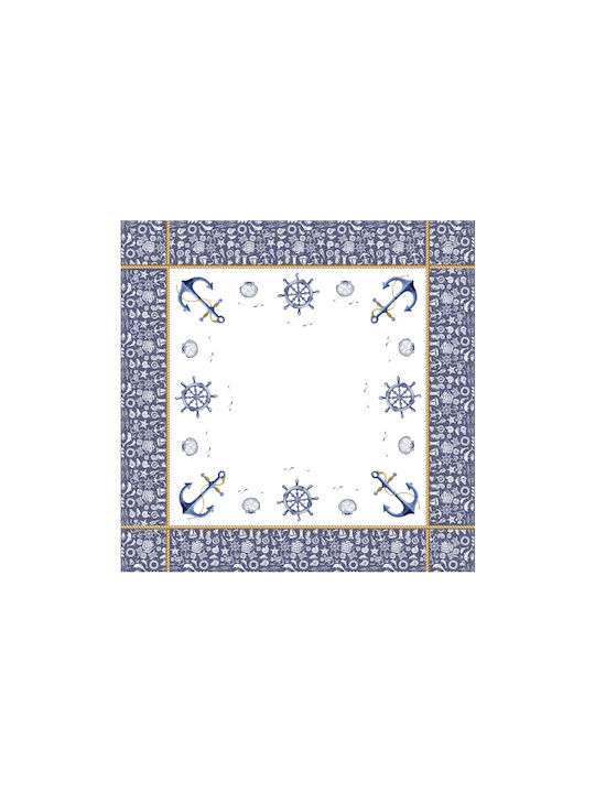 My Home Luxury Tablecloth Linen Stain Resistant Multicolour 40x180cm
