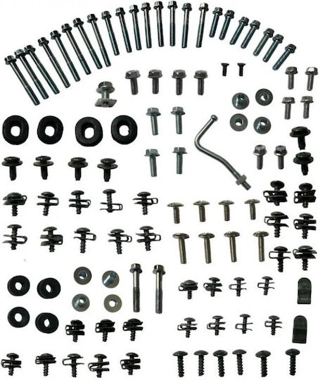 Kit complet de șuruburi pentru plastic și motor Kawasaki Kaze-r 115 Indonezia