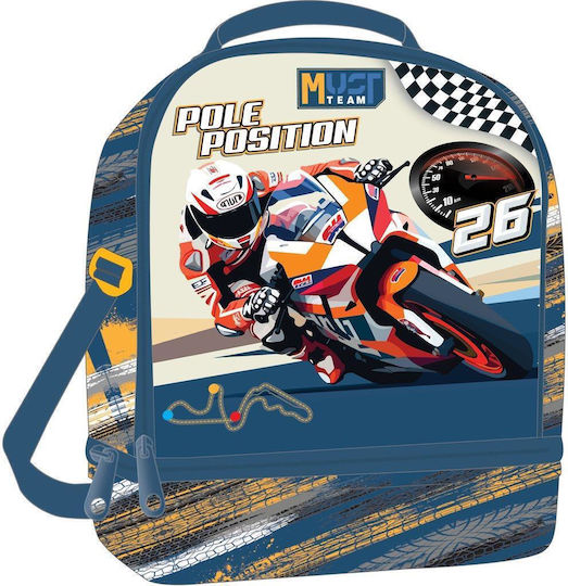 Must Team Yummy Kids' Insulated Snack Bag 7L Blue 22x16x28cm