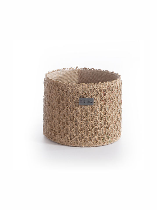 Nef-Nef Homeware Decorative Basket Wicker Beige 21x21x16cm