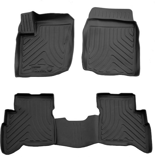 Race Axion Set of Front and Rear Mats 4pcs Tray Type for Suzuki Grand Vitara 1998-2005 Black