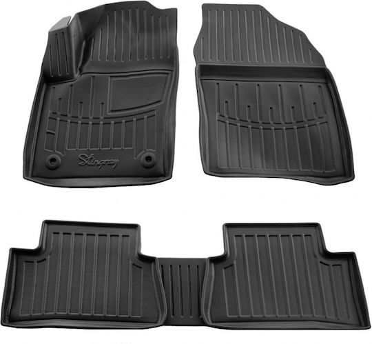 Race Axion Set of Front and Rear Mats 5pcs Tray Type for Toyota C-HR 2023 Black