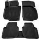 Race Axion Set of Front and Rear Mats 5pcs Tray Type for Skoda Superb 2008-2015 Black