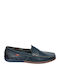 Δερμάτινα Ανδρικά Loafers σε Μπλε Χρώμα