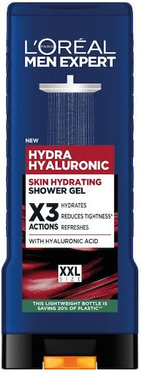 L'Oreal Paris Men Expert Hydra Hyaluronic Bubble Bath Gel For Men With Moisturizing Hyaluronic Acid 400ml