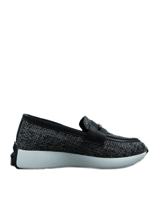 Steps Med Mocasini dama în culoarea Negru