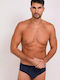 Adamo Herren Slips Blau mit Mustern 1Packung
