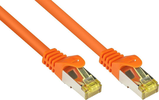 Good Connections S/FTP Cat.7 (10Gbps) Καλώδιο Δικτύου Ethernet 0.5m Πορτοκαλί