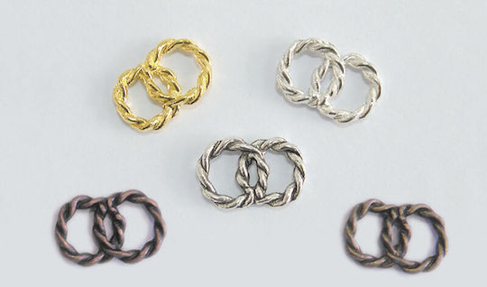 Μεταλλικο Διπλο Στεφανακι 20mm X 21mm 0517308 100 Τεμάχια