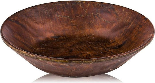 Tria Hybrid Πιάτο Βαθύ από Μελαμίνη CHESTNUT με Διάμετρο 21cm