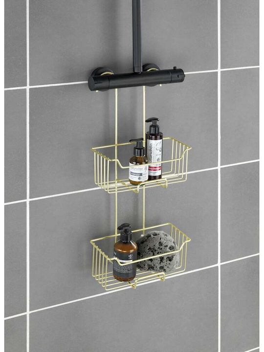 Wenko Wenko Bathroom Shelf Metallic 25x14x55cm Gray
