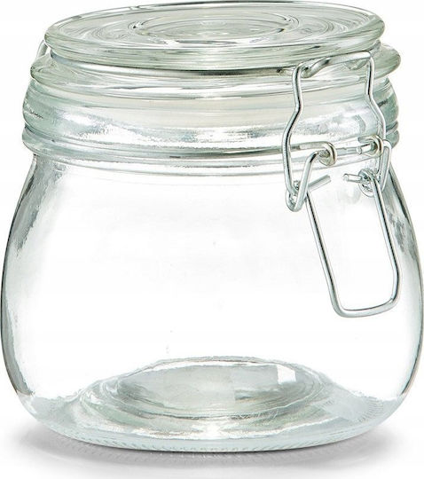 Zeller General Use Glass Jar with Lid Transparent 500ml