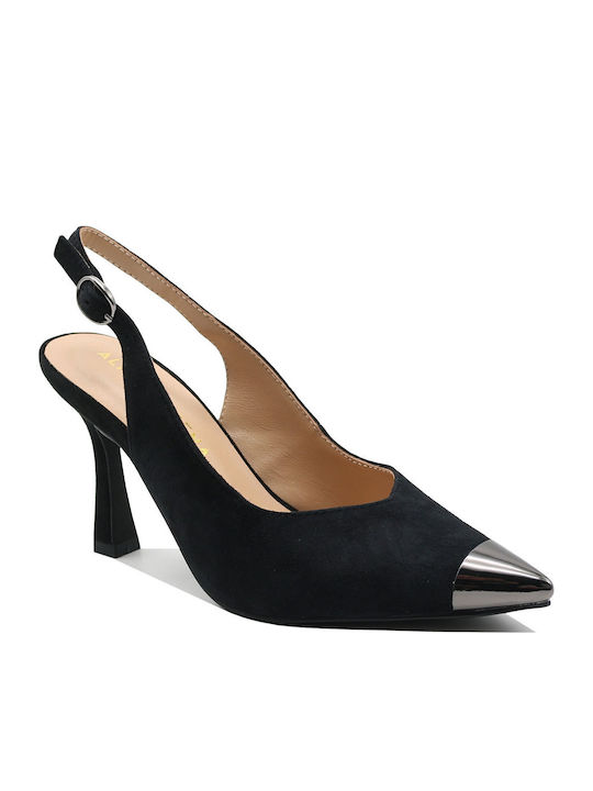 Black Heels with Strap