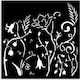 Thick Stencil 12x12cm Stamperia Hidden Grove Fl...