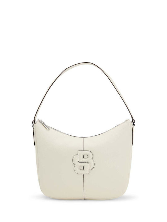 Damentasche Schultertasche Ecru