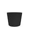 Leni Design Γλάστρα Πλαστική Black 16.5x16.5εκ.