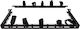 Lanview 1/2U 19" Kabelorganizer-Panel 10 Stück Klettverschluss