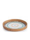 Nef-Nef Homeware Tavă Decorativă Rattan Rotundă 28x28x3.5cm 1buc