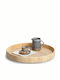 Zeller Rattan Round Decorative Tray 40x40cm