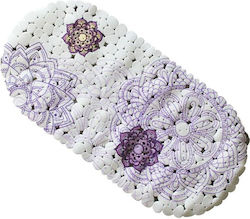Antiderapant pentru cadă Flori cu ventuze Violet 35x69εκ. Antiderapant pentru cadă Flori cu ventuze Violet 35x69εκ.