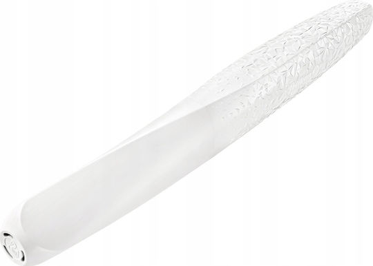 Pelikan Writing Pen Medium 0.8mm White made of Steel with Blue Ink and with 1 Replacement Nibs