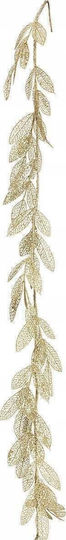 Atmosphera Christmas Garland Golden Leaf Gold