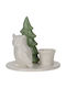 Home&Styling Collection Christmas Ceramic Candlestick