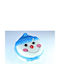 Gerakis Christmas Blue Candle