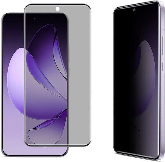 Privacy Full Face Tempered Glass Μαύρο (Oppo Reno13 Pro 5G, IMAK)