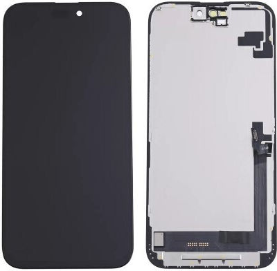 Οθόνη OLED Soft mit Touch-Mechanismus für iPhone 16 Pro (Schwarz)