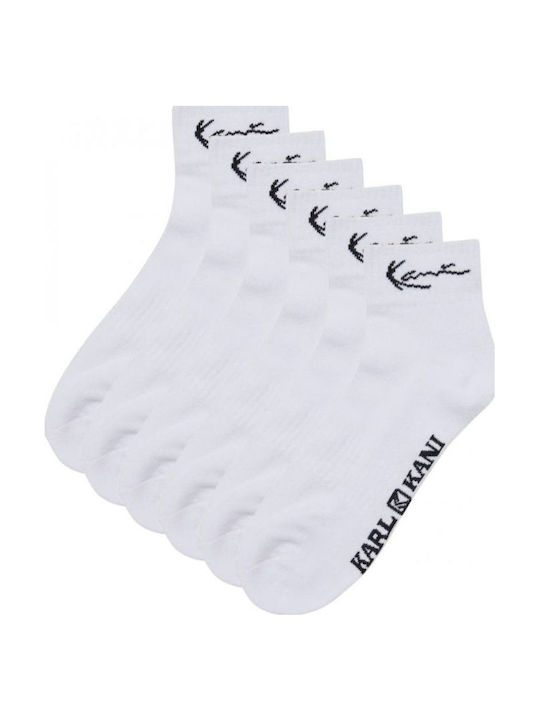 Karl Kani Șosete Albe 6Pachet Karl Kani Șosete Albe 6Pachet