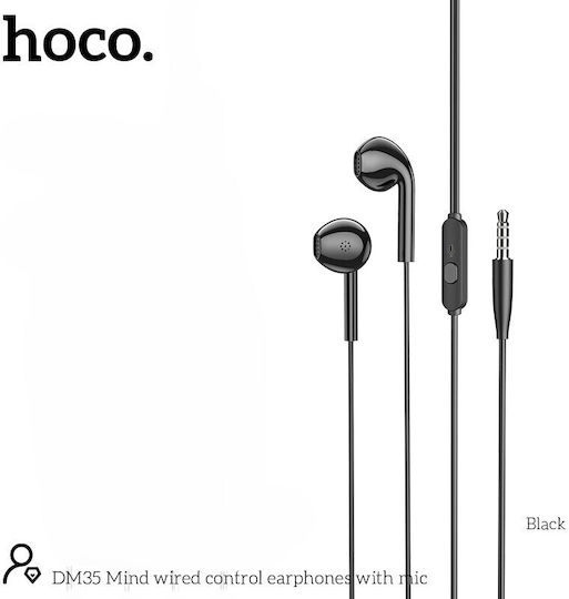Hoco DM35 In-ear Handsfree Ακουστικά με Βύσμα 3.5mm Μαύρο