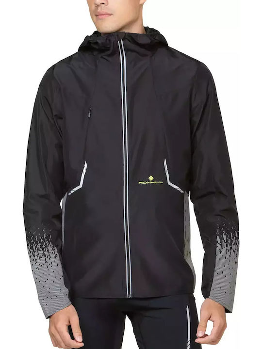 Sportjacke Wasserdicht und Winddicht Black