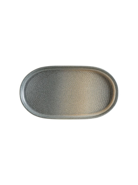 Bonna Serving Platter Oval made of Porcelain Gray