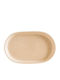 Bonna Serving Platter Oval made of Porcelain Beige