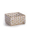 Nef-Nef Homeware Vinci Aufbewahrungskorb Korbweide Beige 23x23x12cm 1Stück