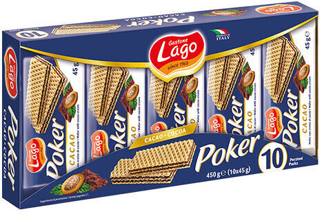 Lago Elledi Wafers Poker 10x45g El Cacao