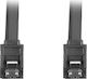 Lanberg 7-Pin SATA III - 7-Pin SATA III 70cm Μαύρο CA-SASA-14CU-0070-BK