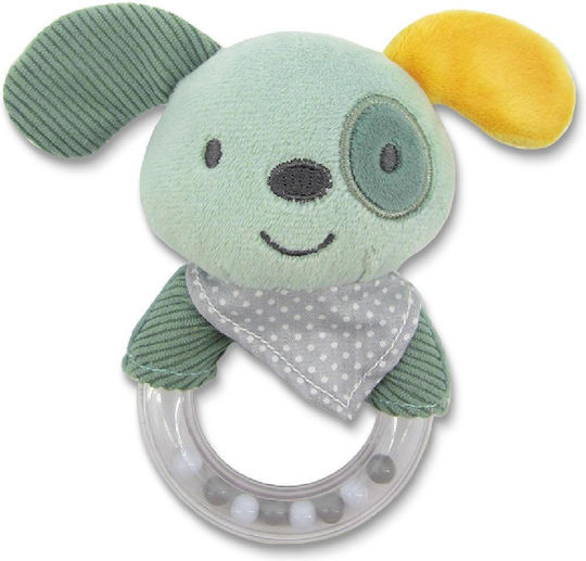 Κουδουνίστρα Δαχτυλίδι Σκυλάκι Lorelli Rattle Ring Dog Green Natural