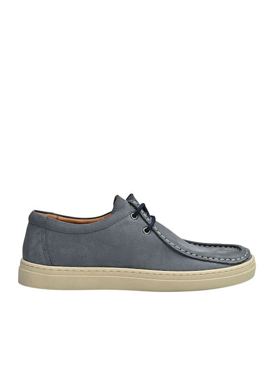 Antonio Shoes Men's Leather Moccasins Gray