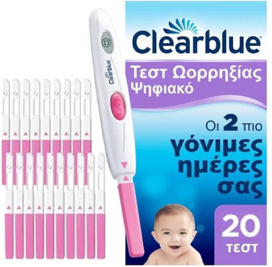 Clearblue Digital Ovulation Ψηφιακό Τεστ Ωορρηξίας 20τμχ