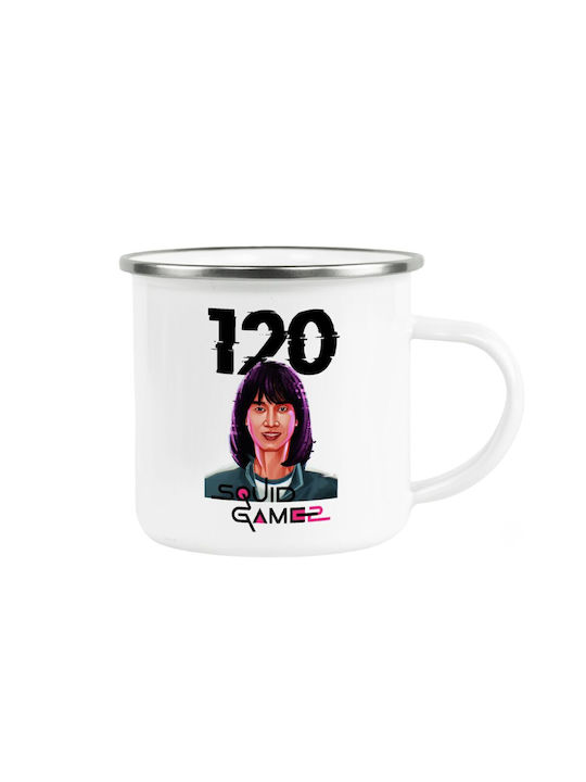 Koupakoupa Mug Metallic White 360ml